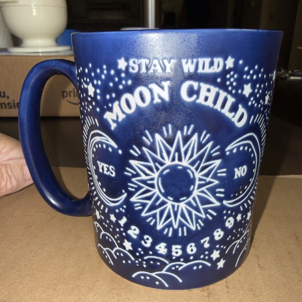 Stay Wild Moon Child Navy Ouija Oracle Yes No Celestial Mug